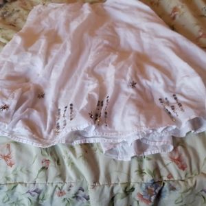 White skirt